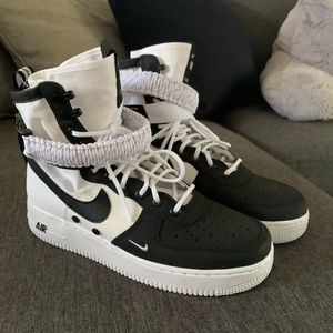 Nike | Shoes | Nike Sf Air Force High Panda Wtags Men 8 | Poshmark